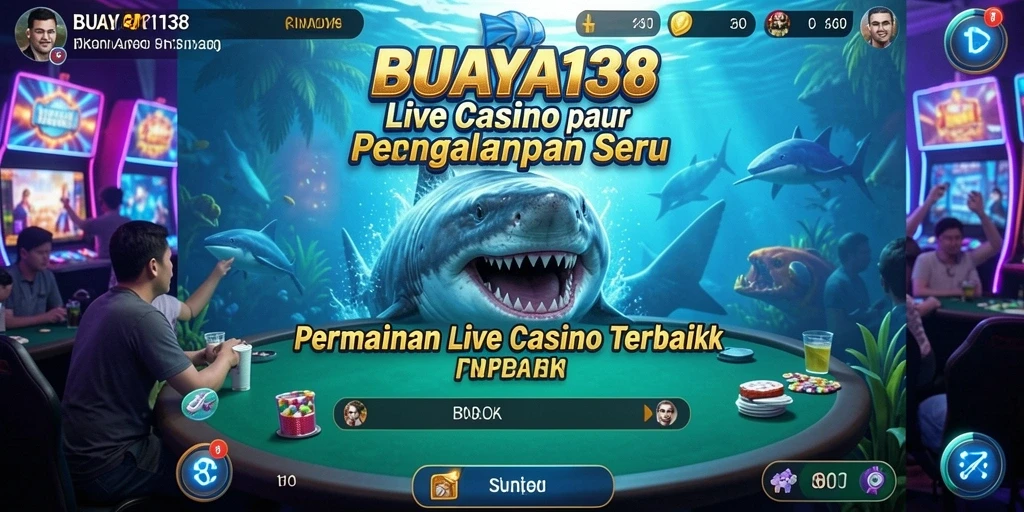Tampilan gameplay seru di BUAYA138 dengan dealer langsung.