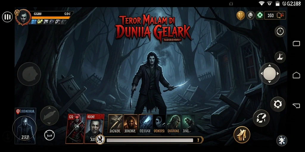 Tampilan gameplay menegangkan dari GG288 saat pemain menjelajahi dunia Horror.