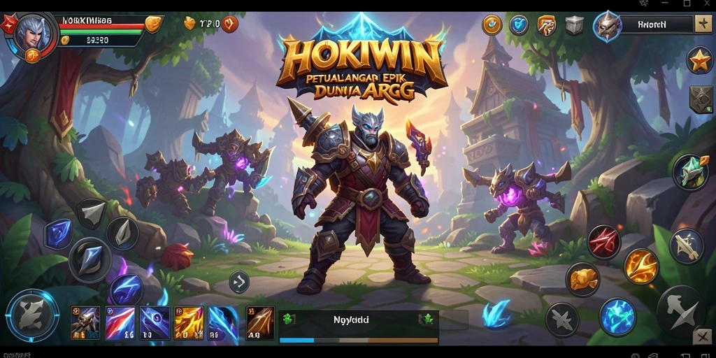Gameplay seru HOKIWIN dengan pertarungan yang dinamis.