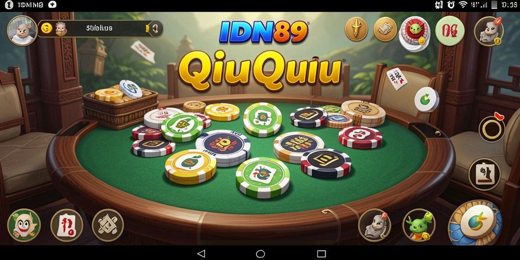 Screenshot gameplay QiuQiu yang seru di IDN89.