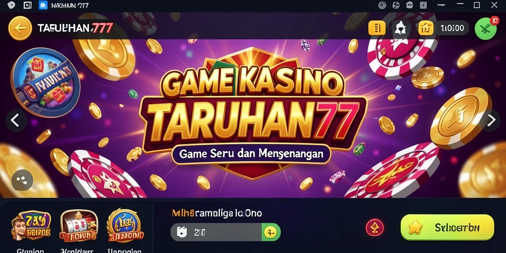 Screenshot TARUHAN77 menampilkan gameplay Kasino yang menarik.